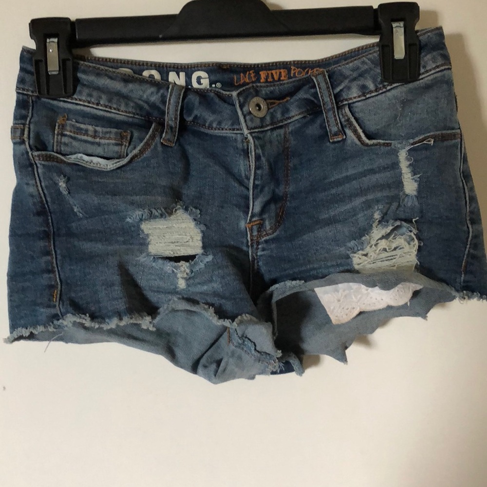 Distressed shorts
